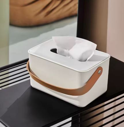 The Modern Grip: White Napkin Holder