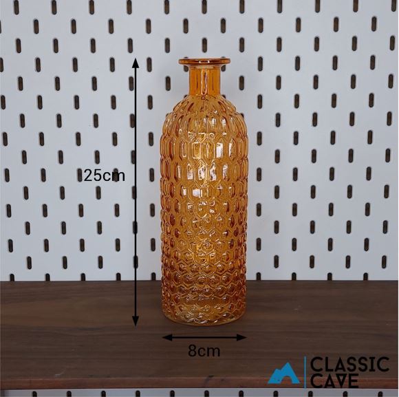 Engraved Glass Vase