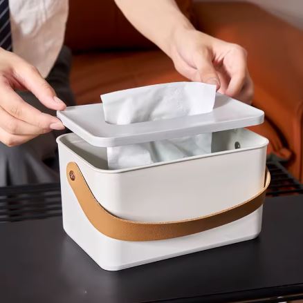 The Modern Grip: White Napkin Holder