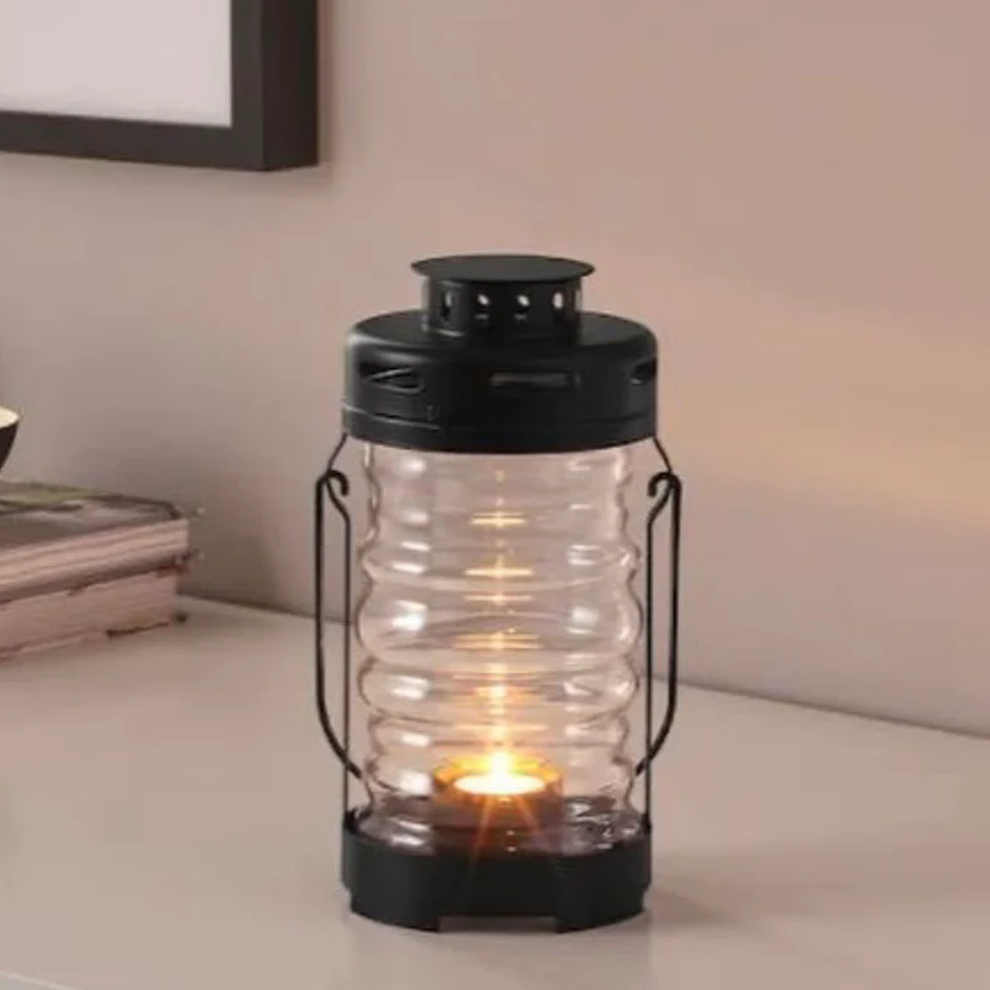 Black Metal Lantern
