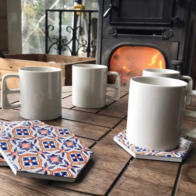 Ceramic Mug with Double Handle