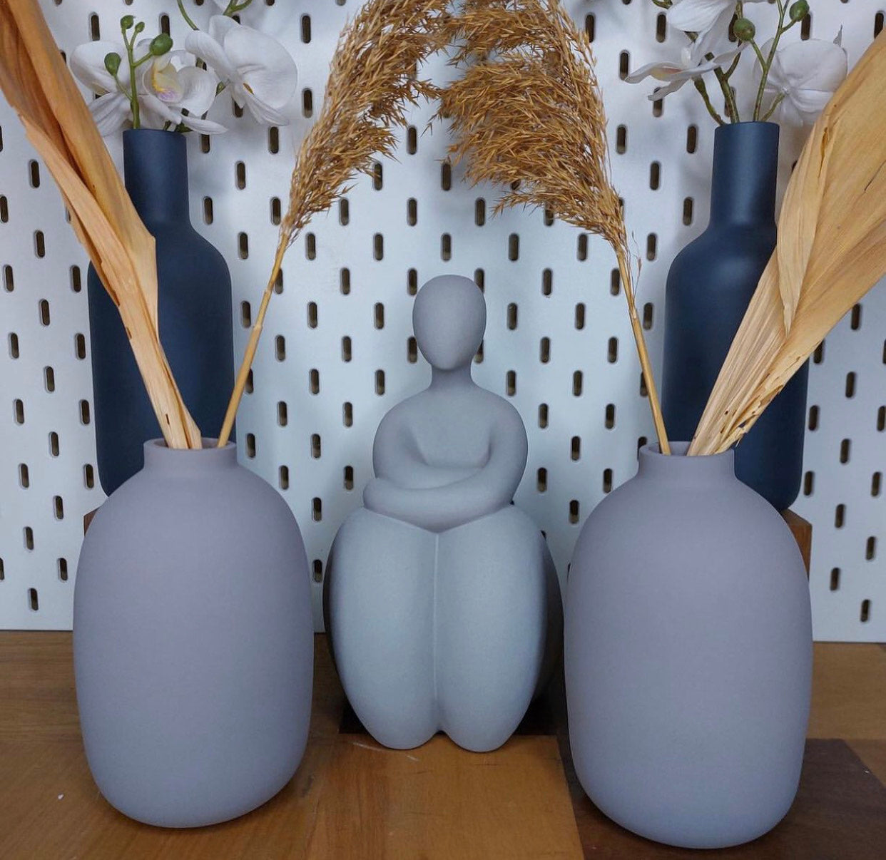 Ceramic Gray Vase