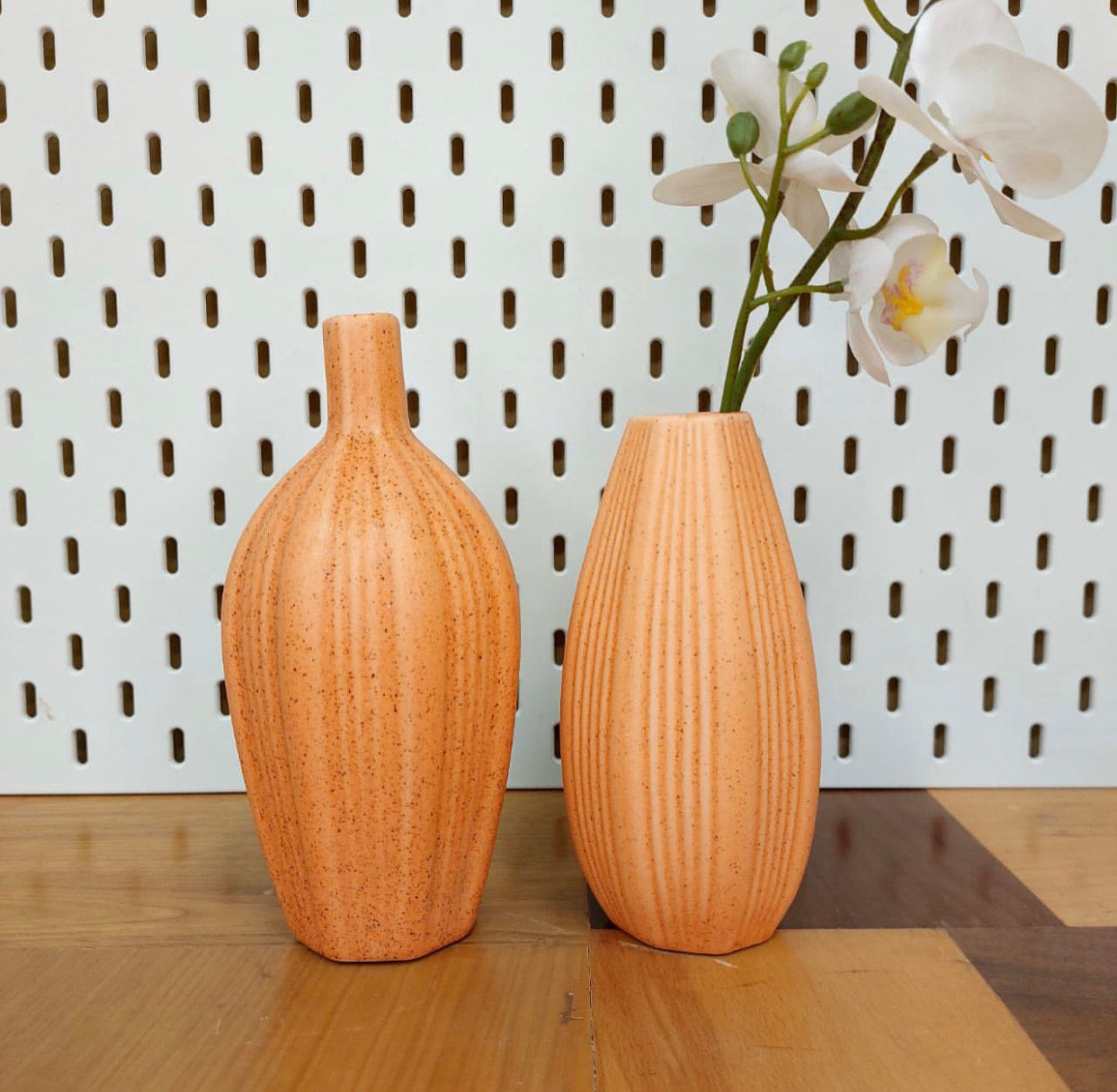 Orange Ceramic Vase