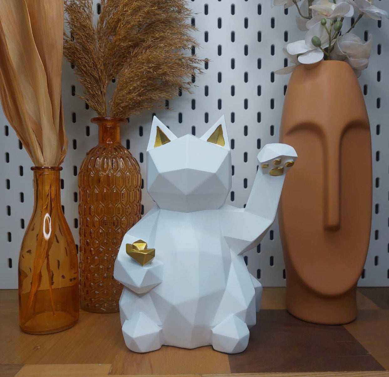 Lucky Charm Cat Statue