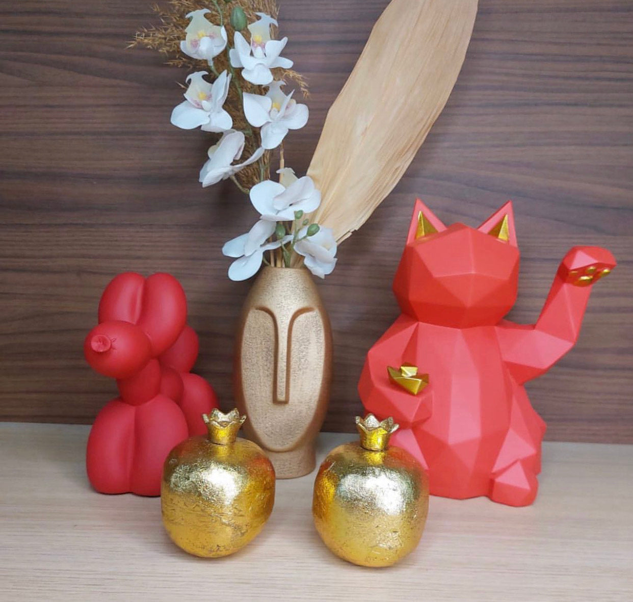 Lucky Charm Cat Statue