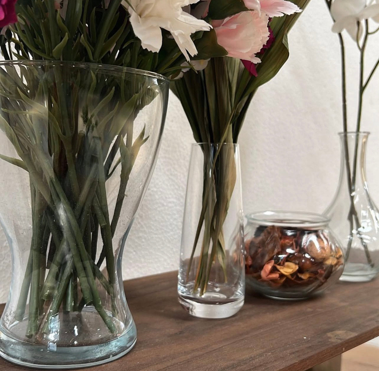 Transparent Glass Vase