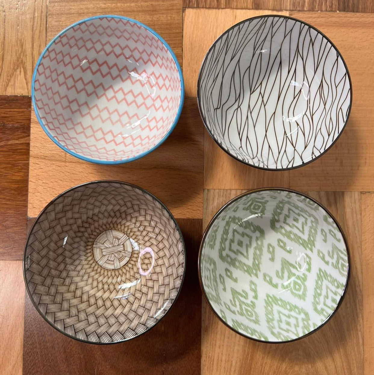 Ceramic Serving Bowls - Set of 4