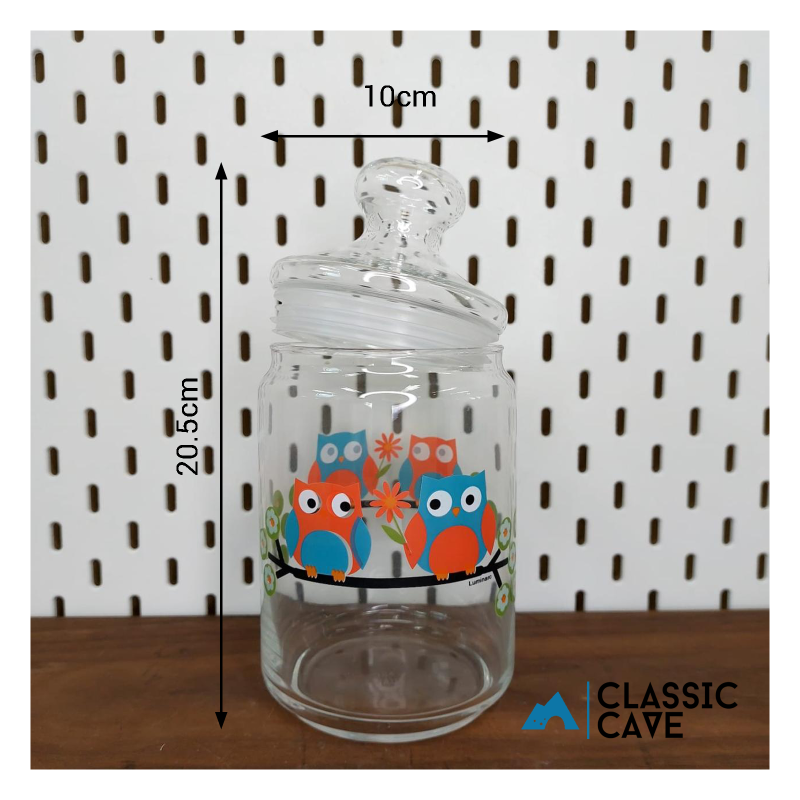 Owl Glass Jar - Set of 2