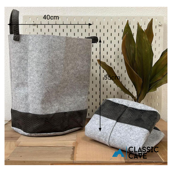 Gray Laundry Basket