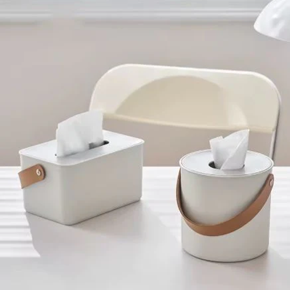 The Modern Grip: White Napkin Holder