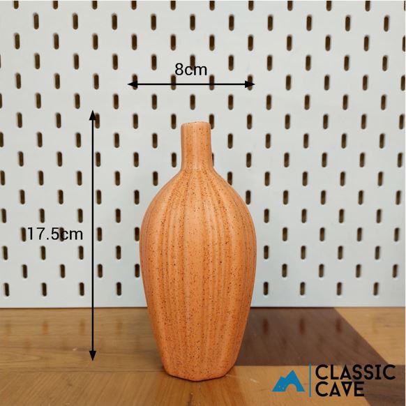 Orange Ceramic Vase