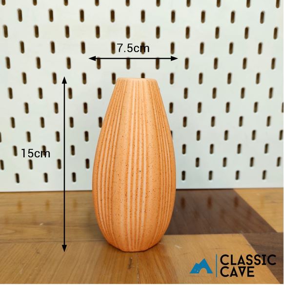 Orange Ceramic Vase
