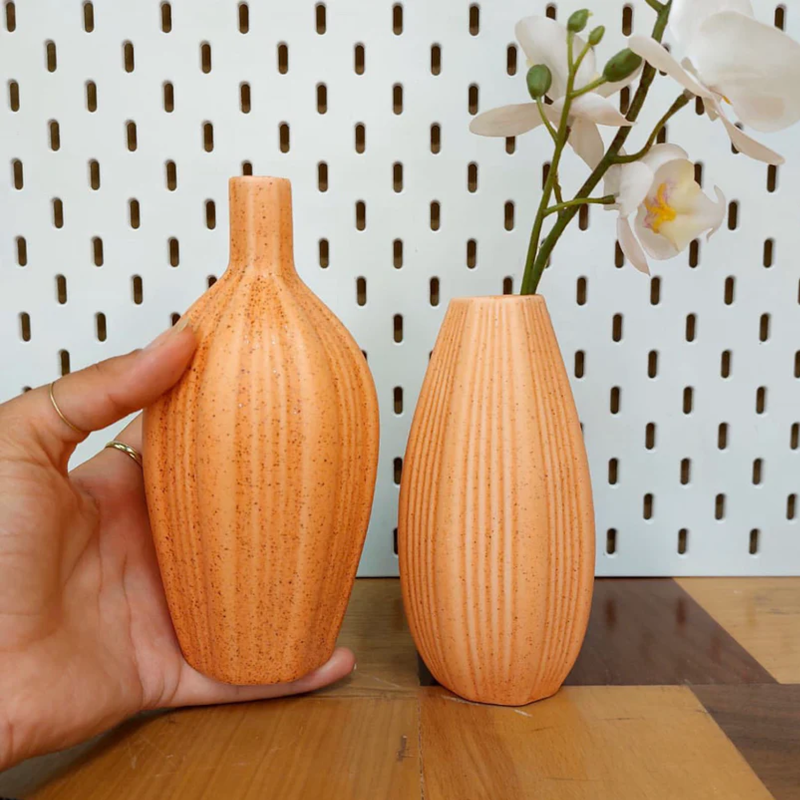 Orange Ceramic Vase