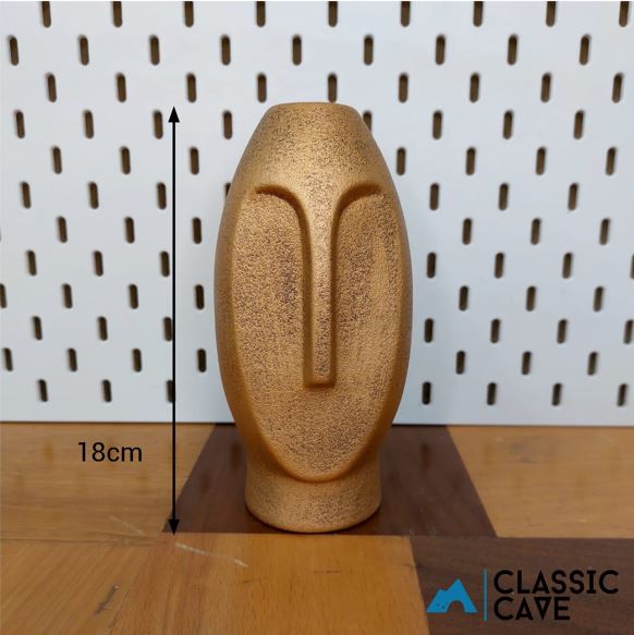 Ceramic Human Face Vase