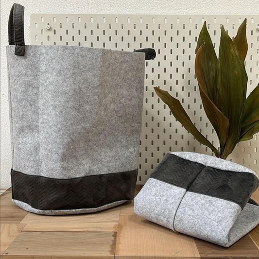 Gray Laundry Basket