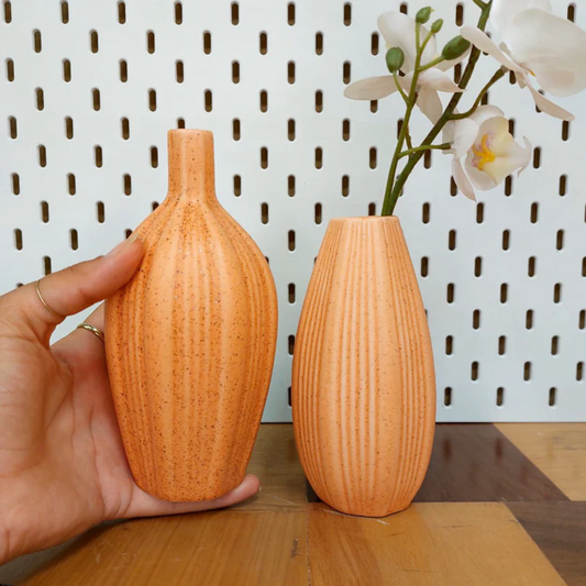 Orange Ceramic Vase